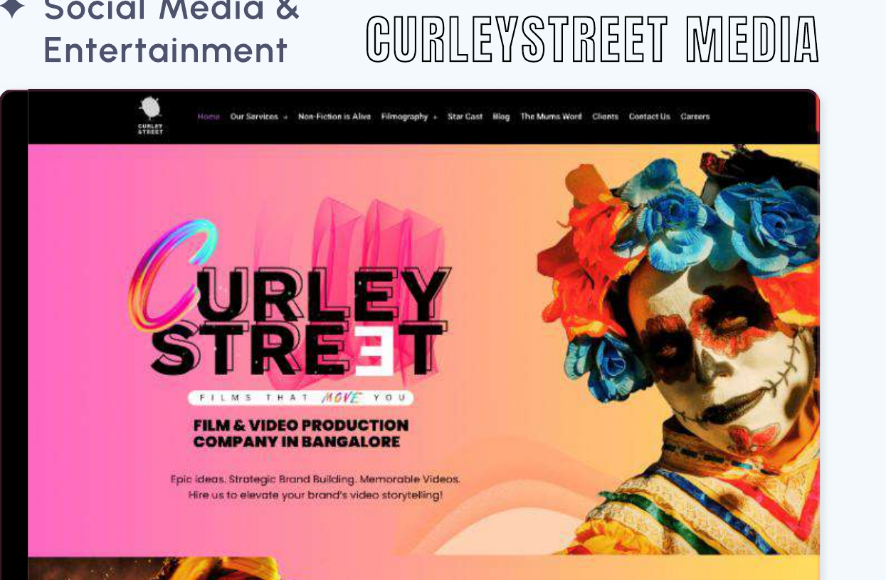 Curley Street The video-first WordPress site we built
