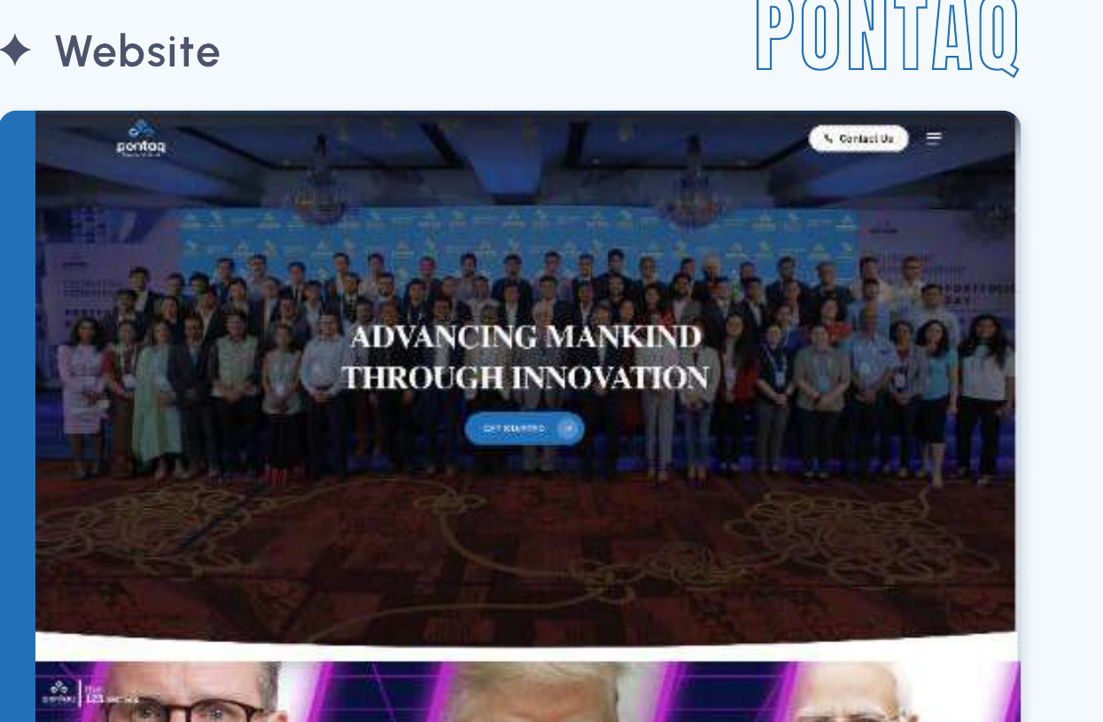 Pontaq The site and brand system we shipped for a cross-border VC