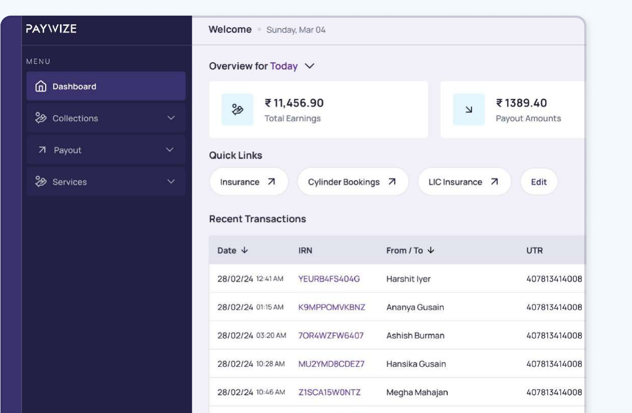 Paywize The money-movement backend we built for a UPI fintech